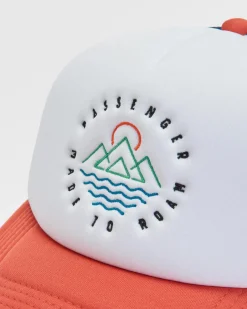 Surf Accessories|Surf Accessories|Passenger Escapism Trucker Hat - Moonlight Blue/Red Spice MoonlightBlue/RedSpice