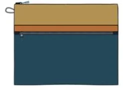 Wallets|Passenger Essentials Recycled Pouch - Tidal Blue Orange Multi TidalBlueOrangeMulti