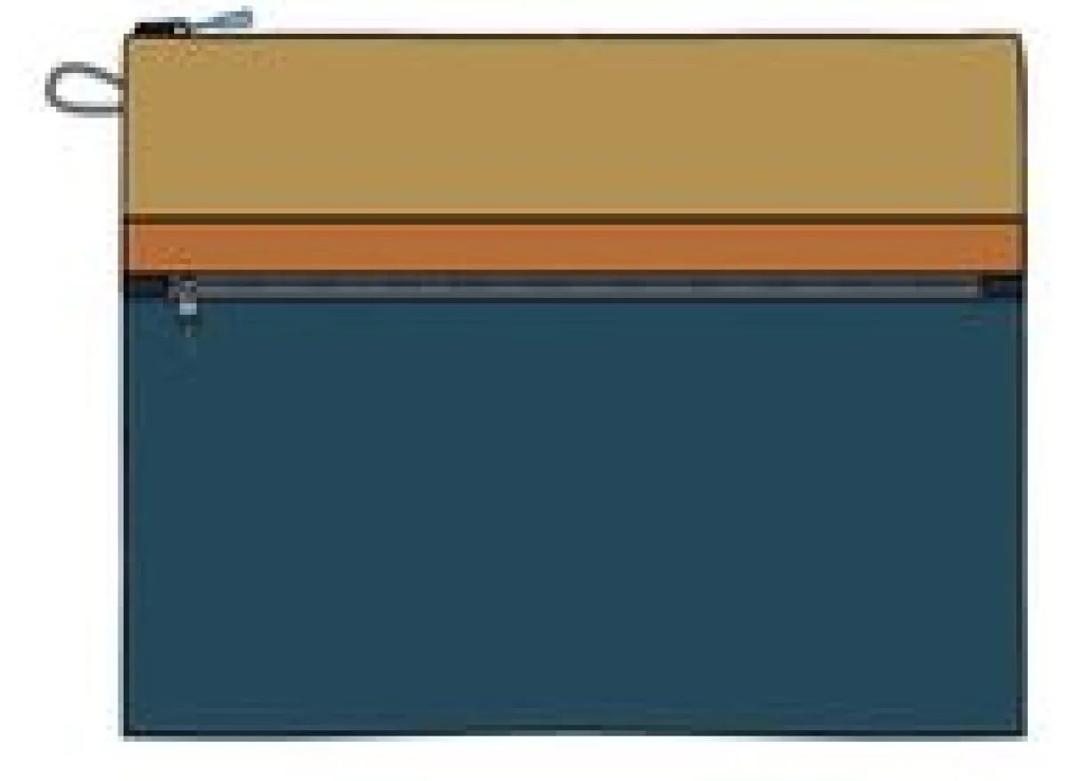 Wallets|Passenger Essentials Recycled Pouch - Tidal Blue Orange Multi TidalBlueOrangeMulti