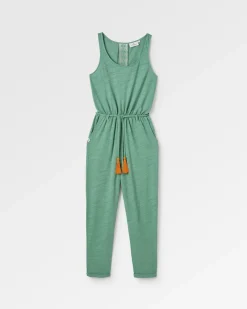 Overalls & Pants|Pants|Passenger Eva Recycled Cotton Jumpsuit - Dark Ivy DarkIvy