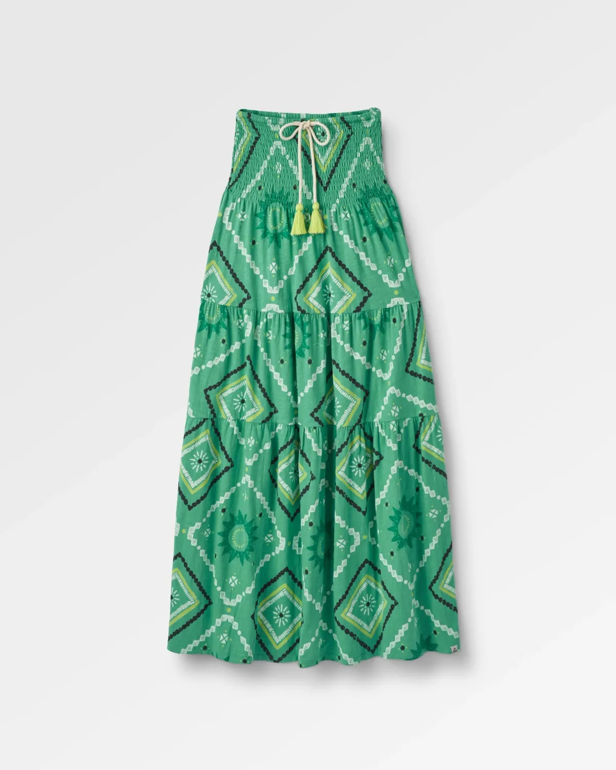Dresses|Dresses & Skirts|Passenger Fareway Recycled Cotton Maxi Skirt - Sunburst Green Spruce SunburstGreenSpruce