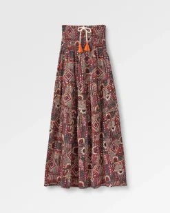 Dresses|Dresses & Skirts|Passenger Fareway Recycled Cotton Maxi Skirt - Vintage Patchwork Black/Multi VintagePatchworkBlack/Multi