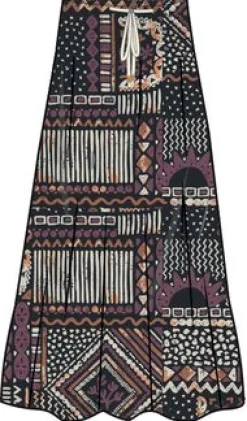Dresses|Dresses & Skirts|Passenger Fareway Recycled Cotton Maxi Skirt - Vintage Patchwork Black/Multi VintagePatchworkBlack/Multi