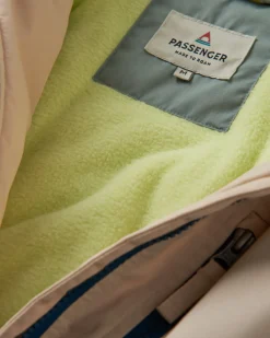 Jackets|Passenger Finn Recycled Polar Fleece Lined Jacket - Pistachio