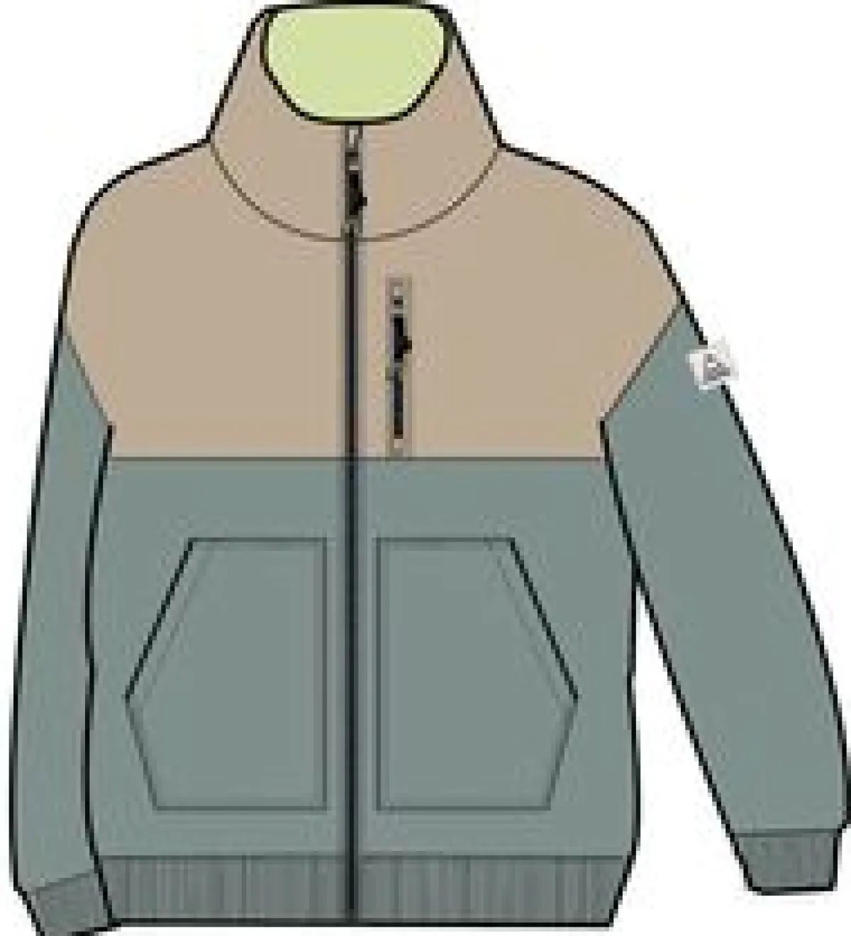 Jackets|Passenger Finn Recycled Polar Fleece Lined Jacket - Pistachio
