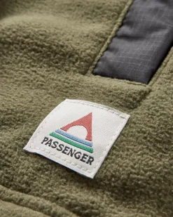 Fleece|Shirts|Passenger Firelight Sherpa Lined Shirt Jacket - Khaki Green KhakiGreen