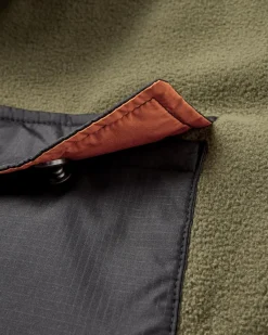 Fleece|Shirts|Passenger Firelight Sherpa Lined Shirt Jacket - Khaki Green KhakiGreen
