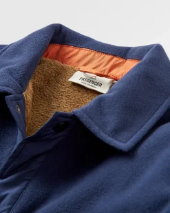 Shirts|Fleece|Passenger Firelight Sherpa Lined Shirt Jacket - Rich Navy RichNavy