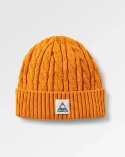 Beanies|Passenger Fireside Recycled Cable Knit Beanie - Sunrise Orange SunriseOrange