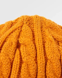 Beanies|Passenger Fireside Recycled Cable Knit Beanie - Sunrise Orange SunriseOrange