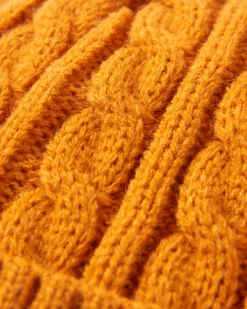 Beanies|Passenger Fireside Recycled Cable Knit Beanie - Sunrise Orange SunriseOrange