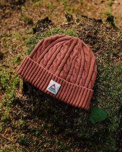 Beanies|Passenger Fireside Recycled Cable Knit Beanie - Baked Clay BakedClay