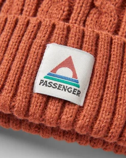 Beanies|Passenger Fireside Recycled Cable Knit Beanie - Baked Clay BakedClay
