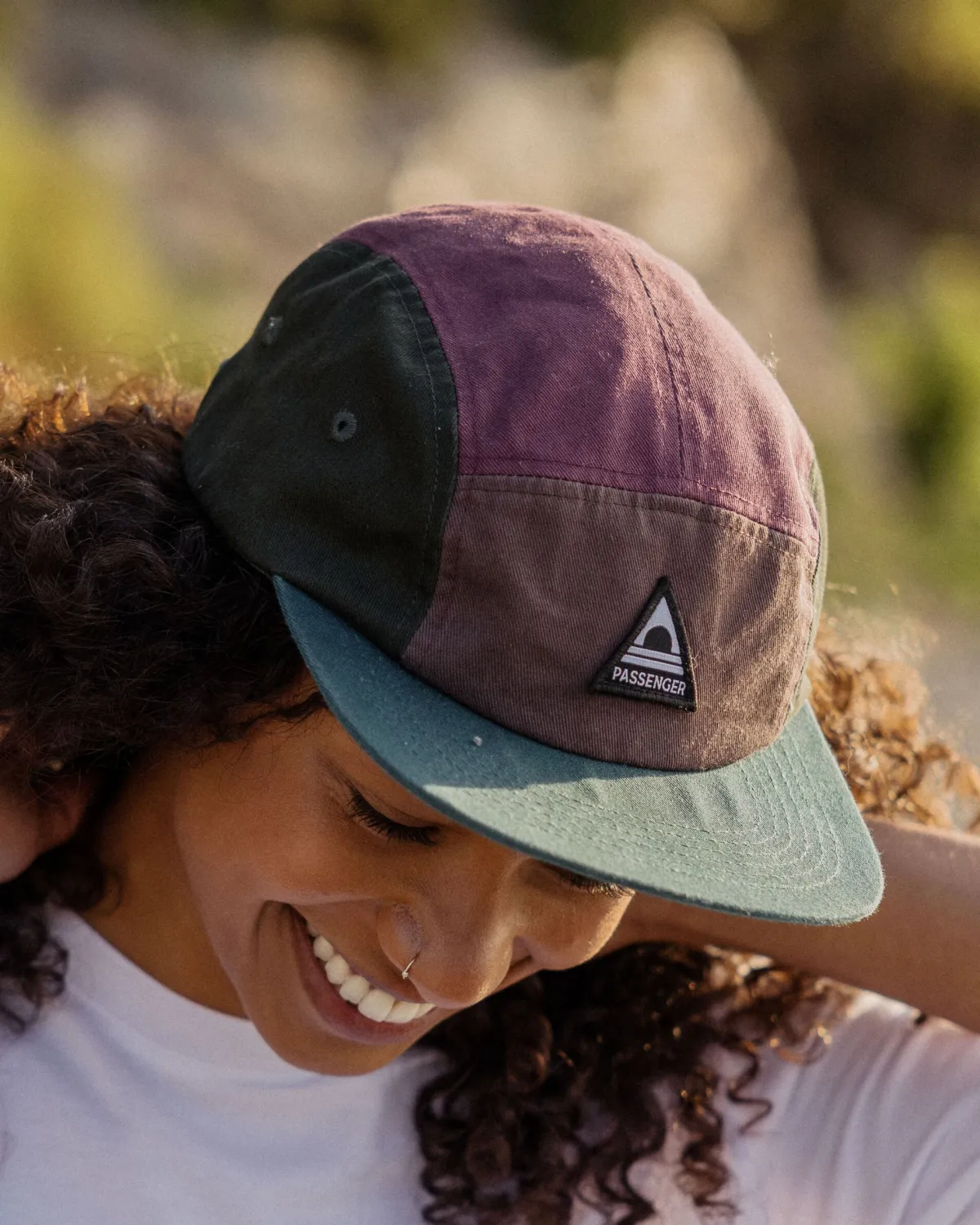 Caps & Hats|Caps & Hats|Passenger Fixie Recycled 5 Panel Hat - Grape Multi GrapeMulti