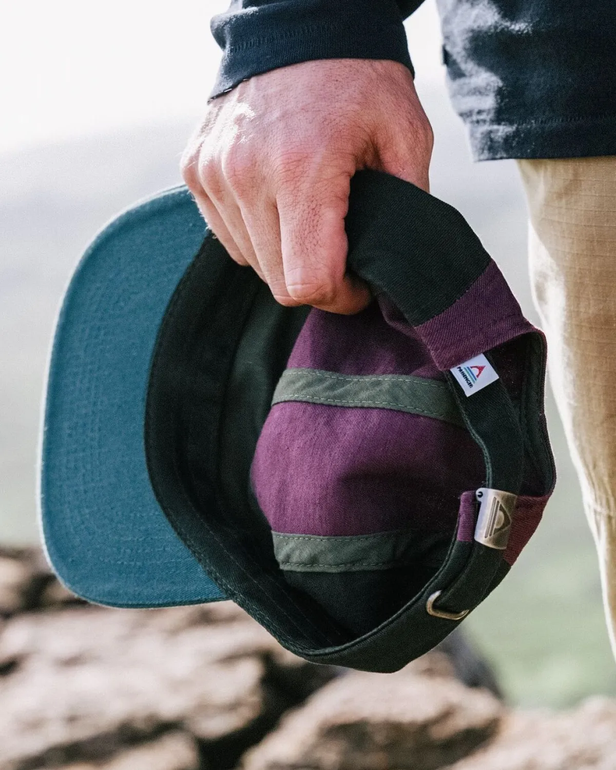 Caps & Hats|Caps & Hats|Passenger Fixie Recycled 5 Panel Hat - Grape Multi GrapeMulti