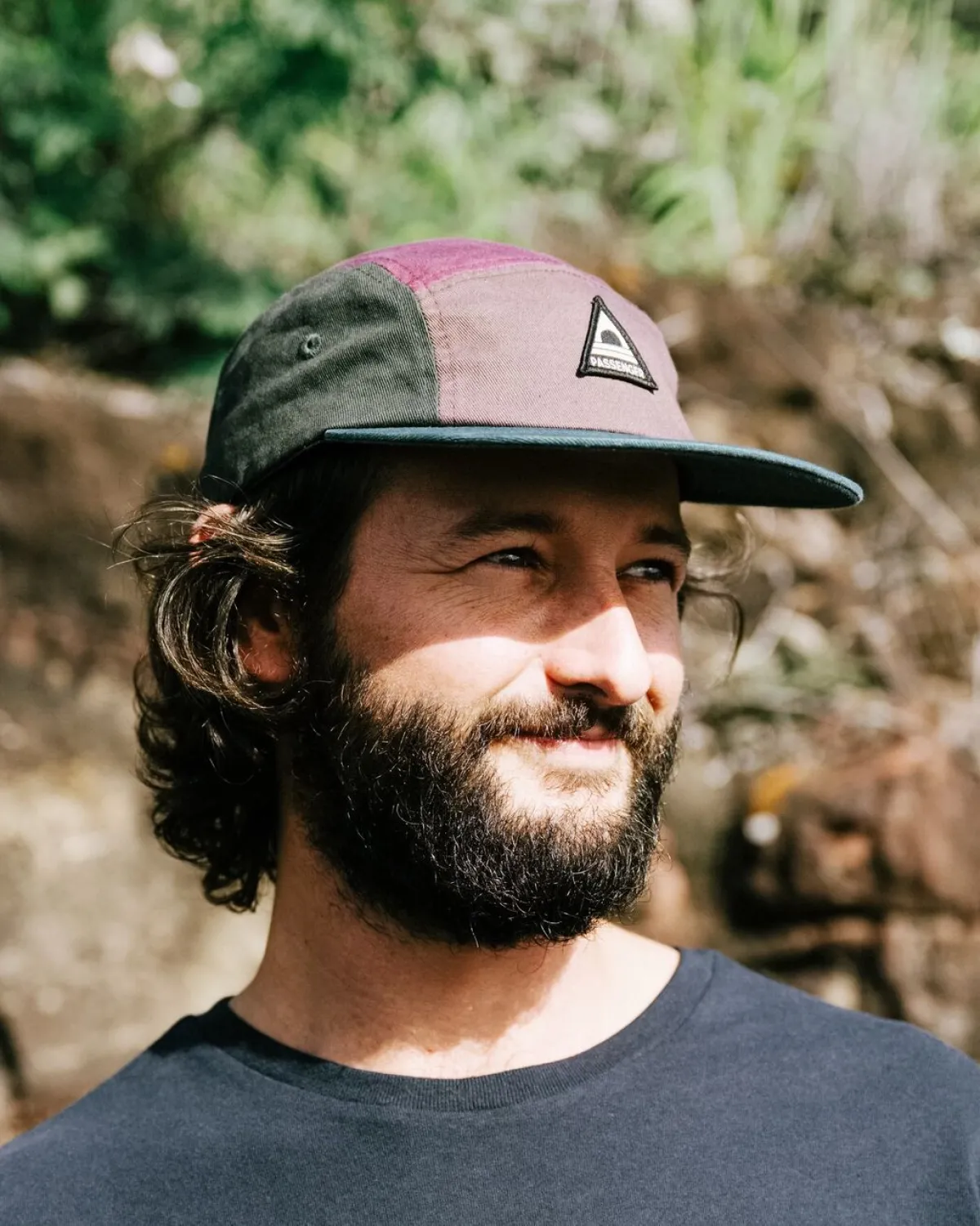 Caps & Hats|Caps & Hats|Passenger Fixie Recycled 5 Panel Hat - Grape Multi GrapeMulti