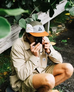 Caps & Hats|Caps & Hats|Passenger Fixie Recycled 5 Panel Hat - Apple Green Multi AppleGreenMulti
