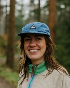 Caps & Hats|Caps & Hats|Passenger Fixie Recycled 5 Panel Hat - Tidal Blue TidalBlue