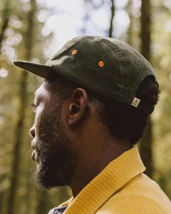 Hats & Caps|Surf Accessories|Passenger Fixie Recycled Cord 5 Panel Hat - Khaki Green KhakiGreen