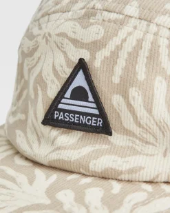 Caps & Hats|Surf Accessories|Passenger Fixie Recycled Cord 5 Panel Hat - Golden Spice/ Seaweed Pebble Grey GoldenSpice/SeaweedPebbleGrey