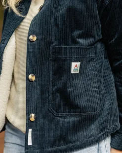 Shirts|Shirts|Passenger Flint Corduroy Shirt Jacket - Deep Navy DeepNavy