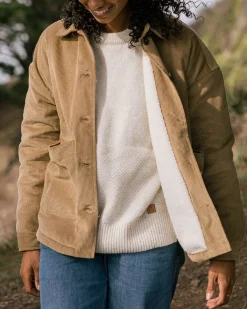 Shirts|Shirts|Passenger Flint Corduroy Shirt Jacket - Biscuit