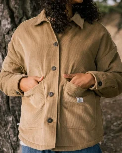 Shirts|Shirts|Passenger Flint Corduroy Shirt Jacket - Biscuit
