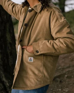 Shirts|Shirts|Passenger Flint Corduroy Shirt Jacket - Biscuit