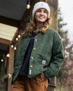 Shirts|Shirts|Passenger Flint Corduroy Shirt Jacket - Fir Tree FirTree