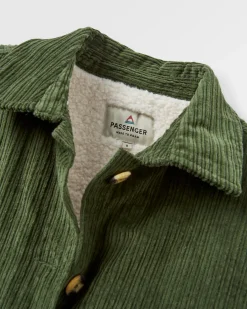 Shirts|Shirts|Passenger Flint Corduroy Shirt Jacket - Fir Tree FirTree