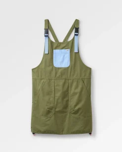Dresses|Dresses & Skirts|Passenger Flo Organic Pinafore Dress - Khaki Green KhakiGreen
