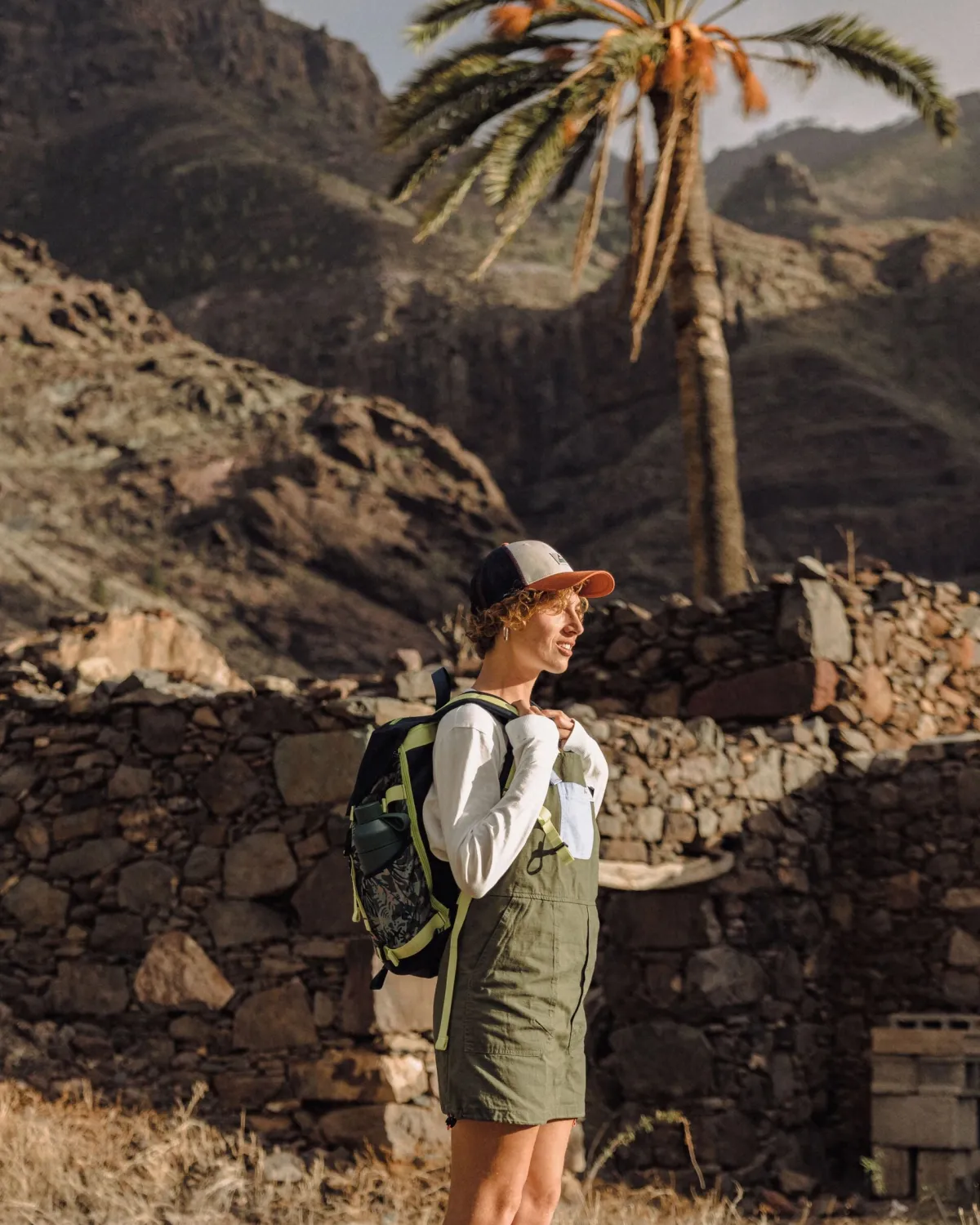 Dresses|Dresses & Skirts|Passenger Flo Organic Pinafore Dress - Khaki Green KhakiGreen