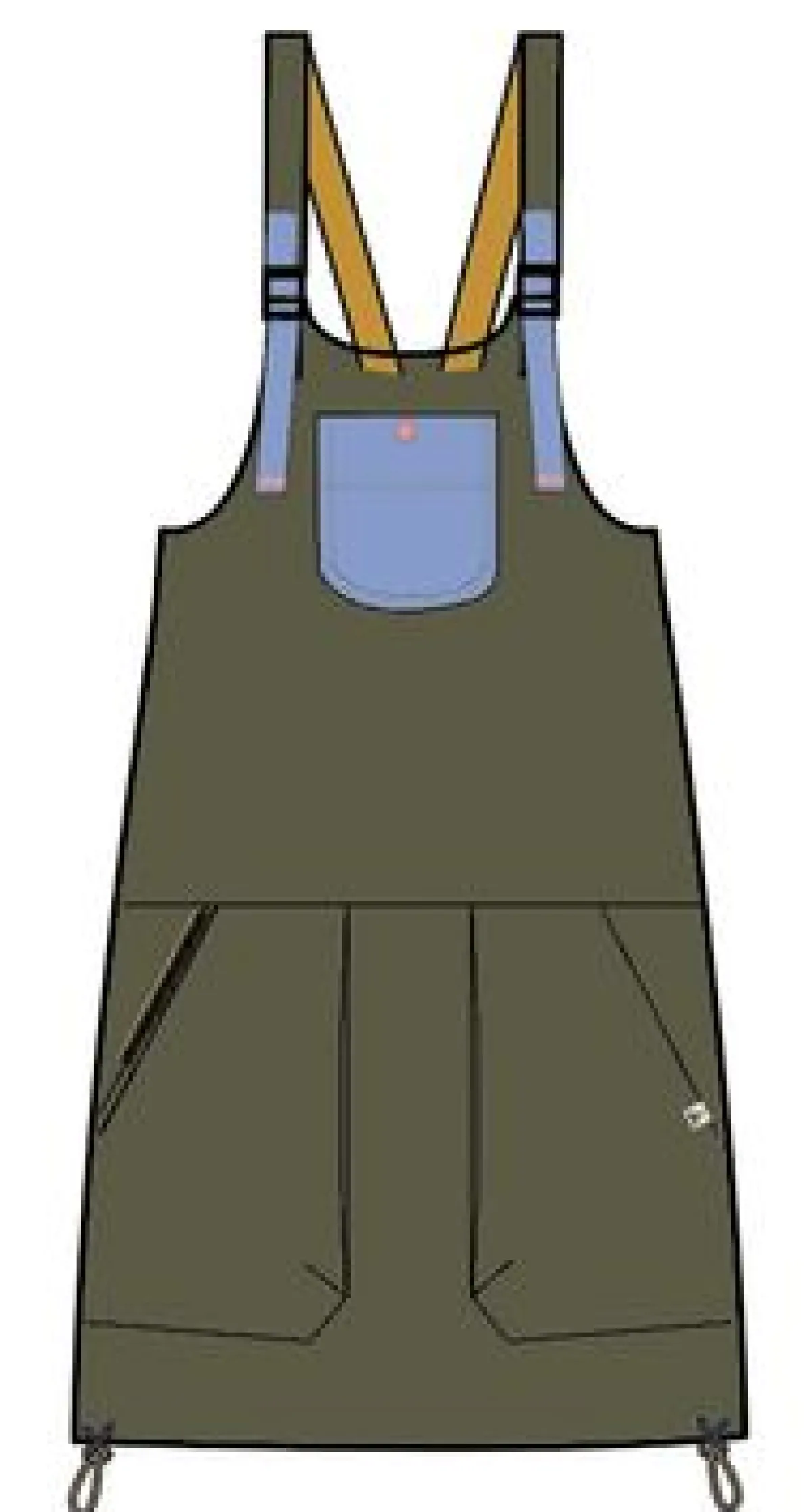 Dresses|Dresses & Skirts|Passenger Flo Organic Pinafore Dress - Khaki Green KhakiGreen
