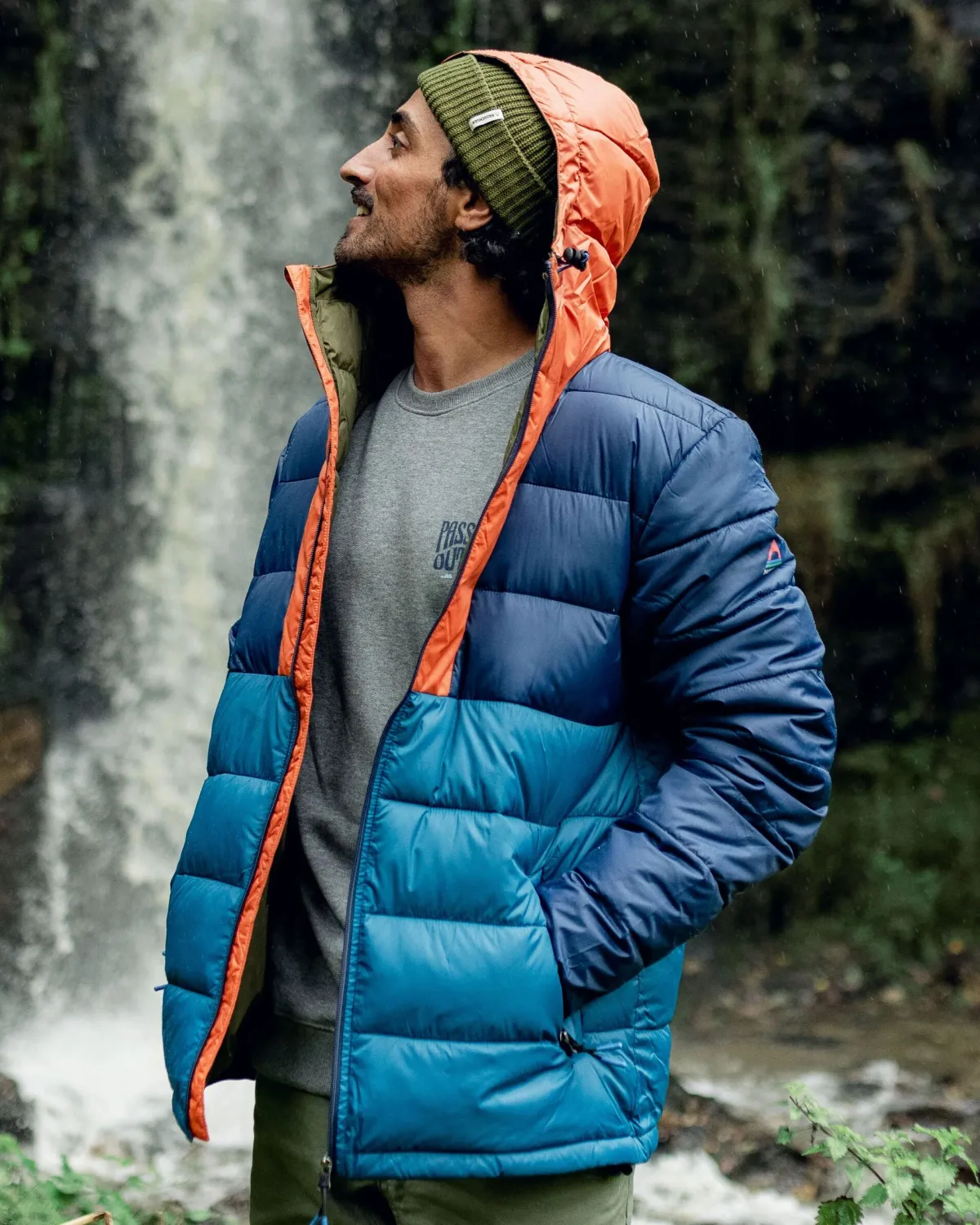 Jackets|Insulated|Passenger Flynn Recycled Insulated Jacket - Rich Navy/ Burnt Orange RichNavy/BurntOrange