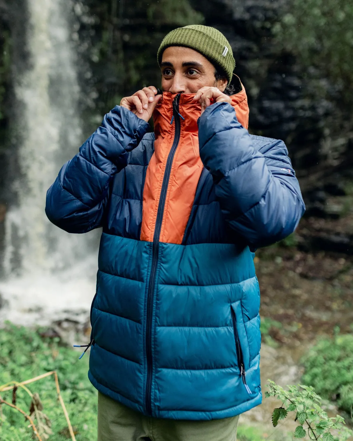 Jackets|Insulated|Passenger Flynn Recycled Insulated Jacket - Rich Navy/ Burnt Orange RichNavy/BurntOrange