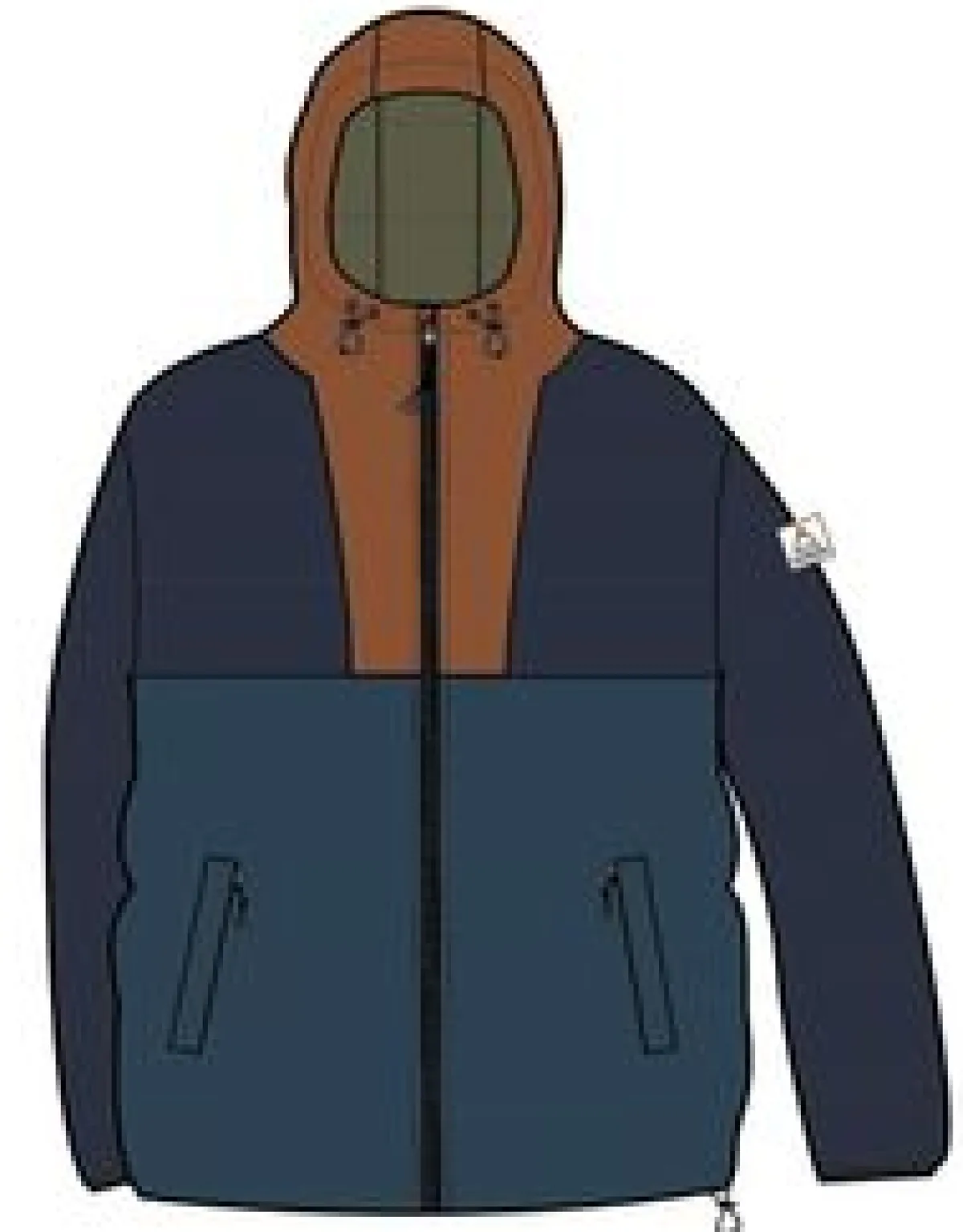 Jackets|Insulated|Passenger Flynn Recycled Insulated Jacket - Rich Navy/ Burnt Orange RichNavy/BurntOrange