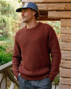 Sweaters|Passenger Fog Recycled Knitted Sweater - Red Ochre RedOchre