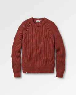 Sweaters|Passenger Fog Recycled Knitted Sweater - Red Ochre RedOchre