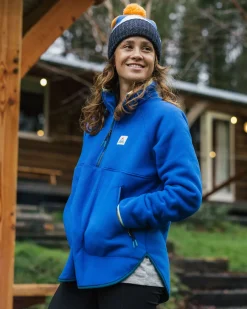 Fleece|Passenger Folksy Recycled Sherpa Fleece - Azure Blue AzureBlue