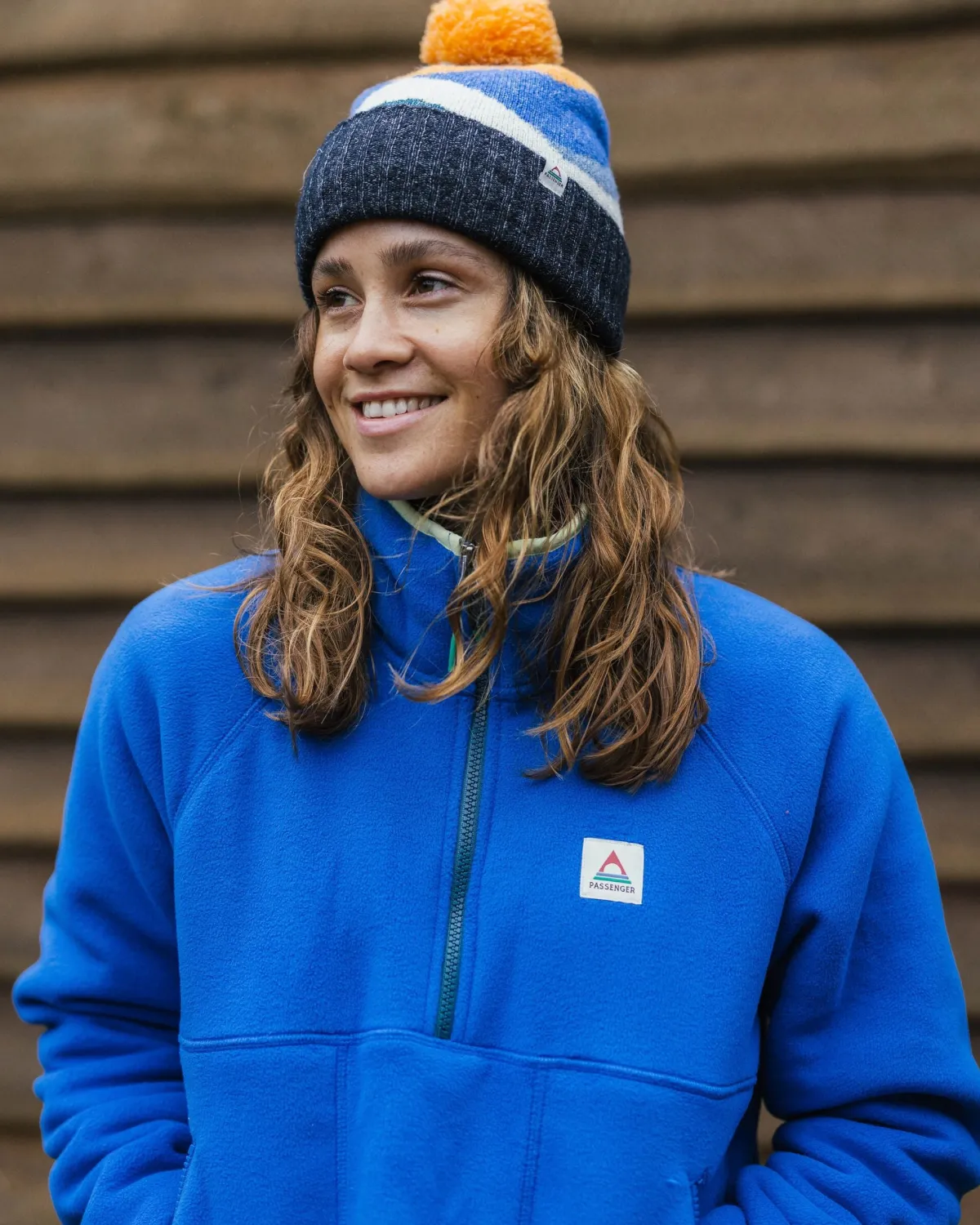 Fleece|Passenger Folksy Recycled Sherpa Fleece - Azure Blue AzureBlue