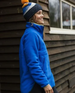 Fleece|Passenger Folksy Recycled Sherpa Fleece - Azure Blue AzureBlue