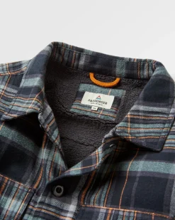 Shirts|Shirts|Passenger Freestyle Sherpa-Lined Shirt Jacket - Black Check BlackCheck
