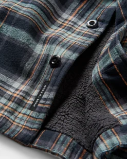 Shirts|Shirts|Passenger Freestyle Sherpa-Lined Shirt Jacket - Black Check BlackCheck