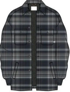 Shirts|Shirts|Passenger Freestyle Sherpa-Lined Shirt Jacket - Black Check BlackCheck