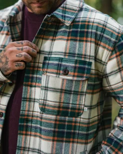 Shirts|Shirts|Passenger Freestyle Sherpa-Lined Shirt Jacket - Birch/Rain Forest Check Birch/RainForestCheck