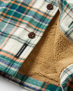 Shirts|Shirts|Passenger Freestyle Sherpa-Lined Shirt Jacket - Birch/Rain Forest Check Birch/RainForestCheck