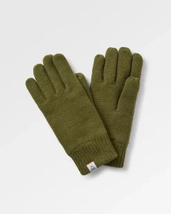 Gloves|Gloves|Passenger Gale Recycled Knitted Gloves - Khaki Green KhakiGreen