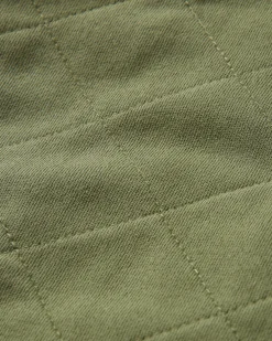 Hoodies|Hoodies & Sweatshirts|Passenger Getaway Recycled Quilted Full Zip Hoodie - Khaki Green KhakiGreen