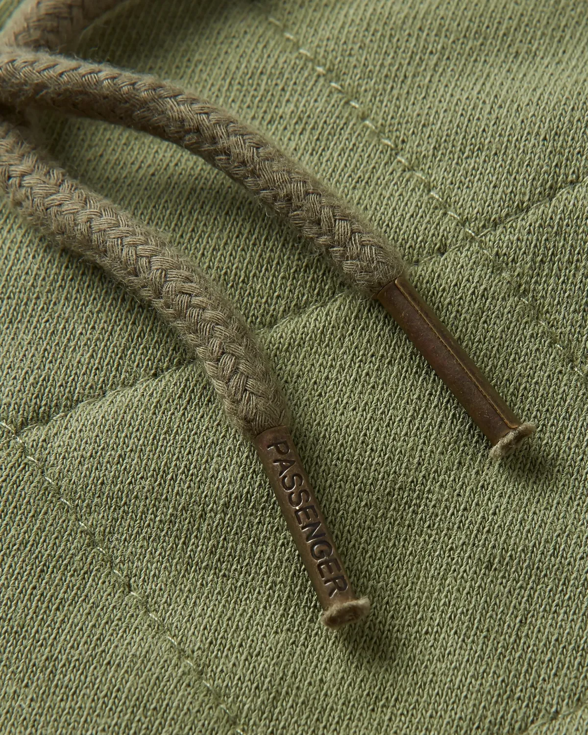 Hoodies|Hoodies & Sweatshirts|Passenger Getaway Recycled Quilted Full Zip Hoodie - Khaki Green KhakiGreen