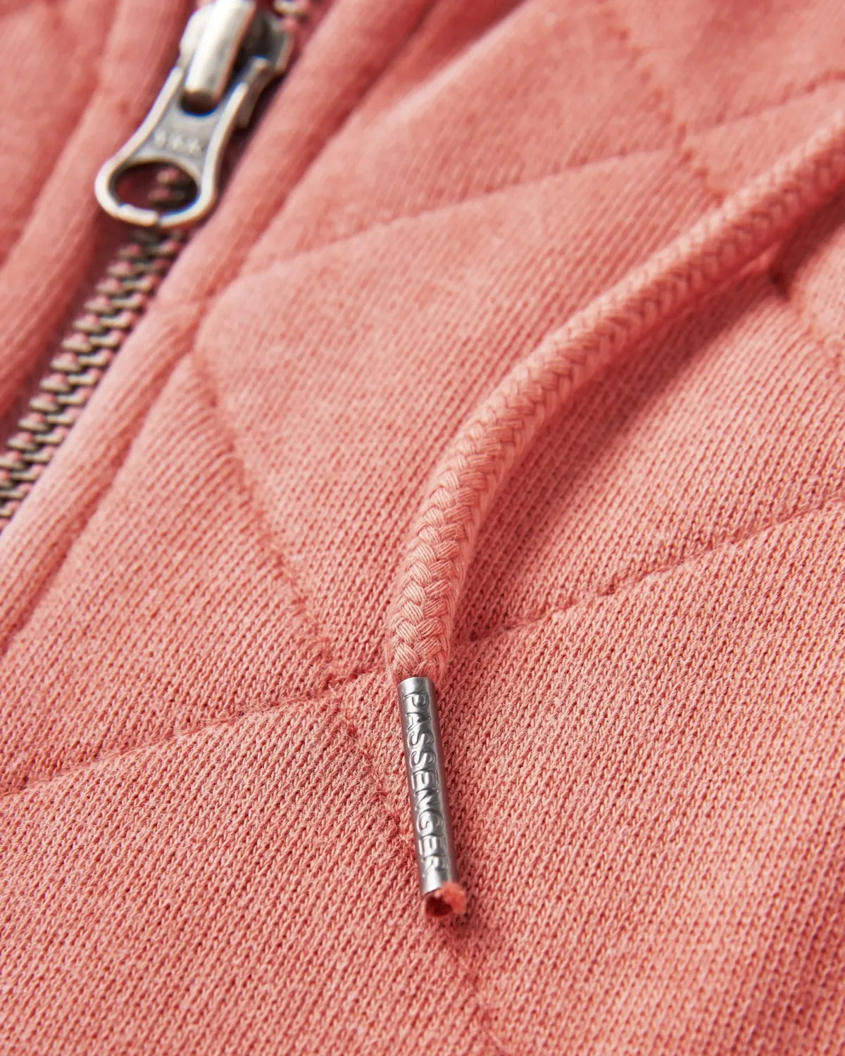 Hoodies|Hoodies & Sweatshirts|Passenger Getaway Recycled Quilted Full Zip Hoodie - Burnt Orange BurntOrange